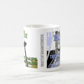 シアトルまたはタコマ市のマグ コーヒーマグカップ (中央)