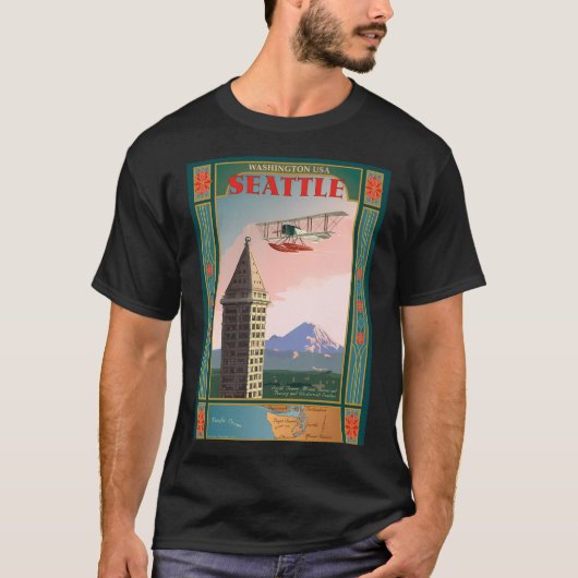 シアトルアイコン Tシャツ (正面)
