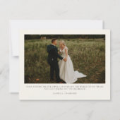 シアトルウォーターカラースカイラインフォトサンキューカード 招待状 (裏面)