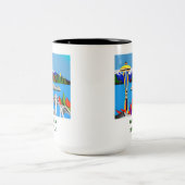 シアトルエメラルドシティイメージマグ ツートーンマグカップ (中央)