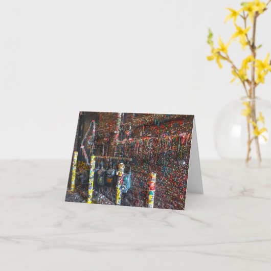 シアトルガムウォールグリーティング カード (黄色い花)