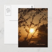 シアトルサンセット ポストカード (正面/裏面)