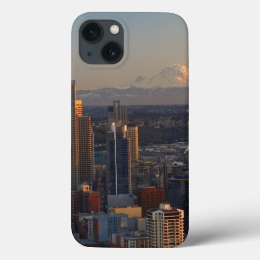 シアトルシティスカイライン2の空中表示 Case-Mate iPhoneケース (裏面)