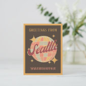 シアトルシティワシントンレトロヴィンテージポストカード ポストカード (スタンド正面)