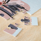 シアトルシュールポップ・アートのア忙しート ジグソーパズル (側面)