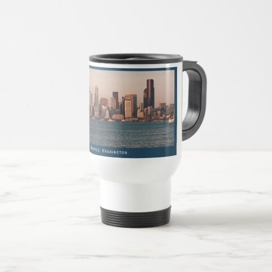 シアトルスカイラインアットサンセットマグ トラベルマグ (正面右)