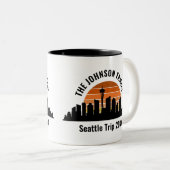 シアトルスカイラインサンセットカスタムバケーションサミナリー ツートーンマグカップ (正面右)