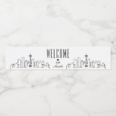 シアトルスカイライン |ウェルカムメッセージ ペットボトルラベル (シングルラベル)