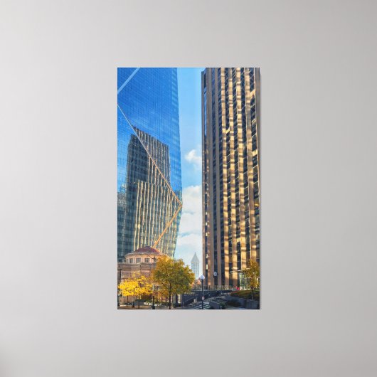 シアトルスカイライン キャンバスプリント (正面)