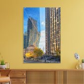 シアトルスカイライン キャンバスプリント (インサイチュ (リビング))