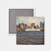 シアトルスカイライン マグネット (正面/裏面)