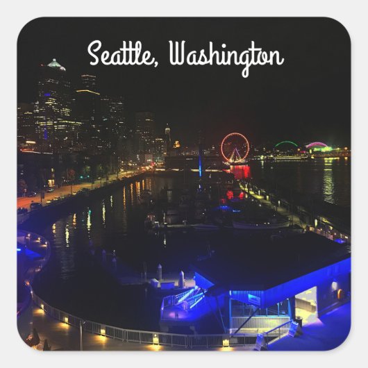 シアトルスカイライン#6スタンプ スクエアシール (正面)