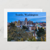 シアトルスカイライン#7はがき ポストカード (正面/裏面)