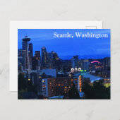 シアトルスカイライン#8-2はがき ポストカード (正面/裏面)