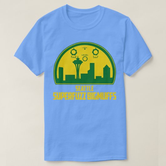 シアトルスーパーファズグランジミュージックトリビュート Tシャツ (デザイン正面)