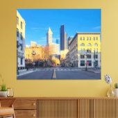 シアトルダウンタウン キャンバスプリント (インサイチュ (リビング))