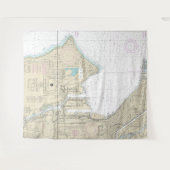 シアトルハーバー – エリオットベイ&デュワミッシュウォーターウェイ タペストリー (正面(横))