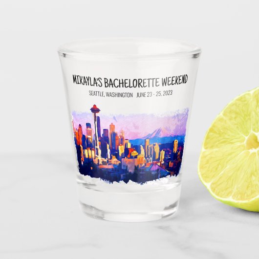シアトルバチェロレッテウィークエンドショットグラス ショットグラス (正面)