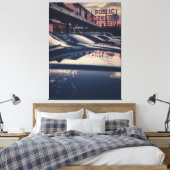 シアトルパブリックマーケットセンターアットトワイライト キャンバスプリント (インサイチュ (寝室))