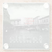 シアトルパブリックマーケットセンターコースター ガラスコースター (裏面)