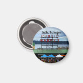 シアトルパブリックマーケットセンター#3ラウンドマグネット マグネット (正面/裏面)