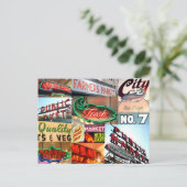 シアトルパブリックマーケットタイポグラフィはがき ポストカード (スタンド正面)