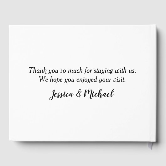 シアトルホテルバケーションハウスコメント ゲストブック (裏面)