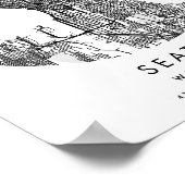 シアトルミニマルワシントンモダンサークル通りMa ポスター (角)