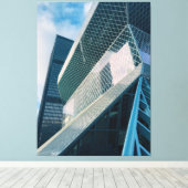 シアトルモダン建築 キャンバスプリント (インサイチュ (ウッドフロア))