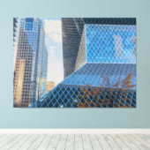 シアトルモダン建築 キャンバスプリント (インサイチュ (ウッドフロア))