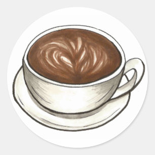 シアトルラテコーヒーカップラテカプチーノバリスタ ラウンドシール