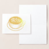 シアトルラテコーヒーショップカップオブコーヒーグルメ 箔カード (ディスプレー)