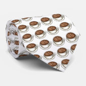シアトルラテコーヒー愛好家グルメコーヒーカップタイ ネクタイ (ロール)