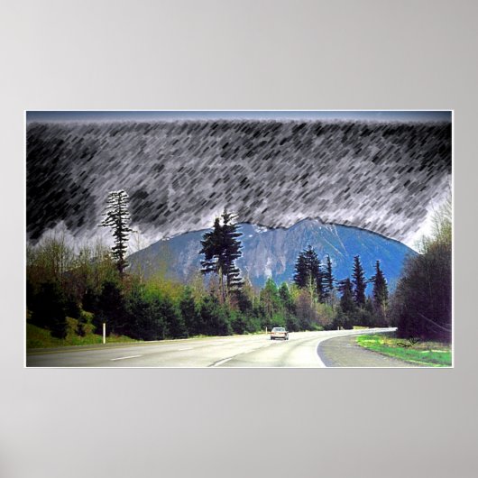 シアトルレインプリント ポスター (正面)