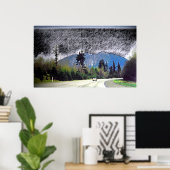 シアトルレインプリント ポスター (ホームオフィス)