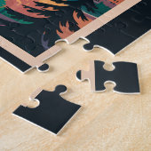 シアトルワシントンスカイライントラベルアートヴィンテージ ジグソーパズル (側面)