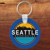 シアトルワシントンスカイライン キーホルダー (正面)