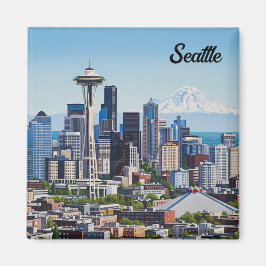 シアトルワシントンマウントレイニエ マグネット