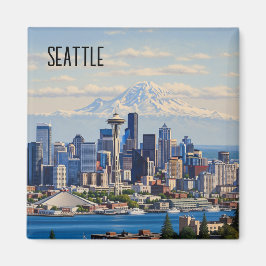 シアトルワシントンマウントレイニエ マグネット