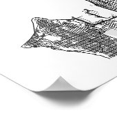 シアトルワシントンミニマル通りの地図 ポスター (角)