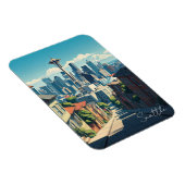 シアトルワシントン宇宙ニードルマウントレイニア マグネット (右側)