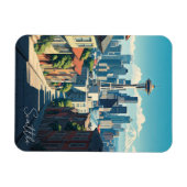 シアトルワシントン宇宙ニードルマウントレイニア マグネット (横)