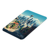 シアトルワシントン宇宙ニードルマウントレイニア マグネット (左側)