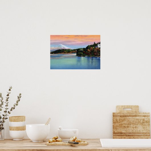 シアトルワシントン山レイニエ ポスター (キッチン)