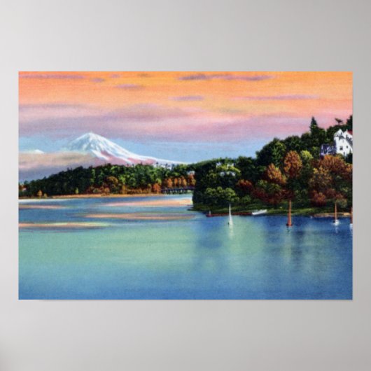 シアトルワシントン山レイニエ ポスター (正面)