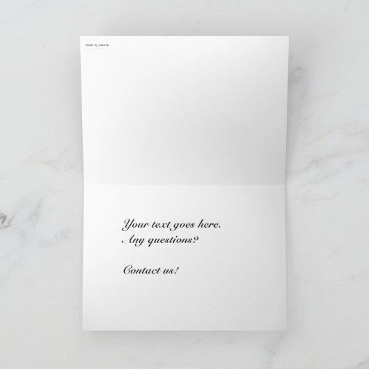 シアトルワシントン州からのヴィンテージの挨拶 カード (内部)