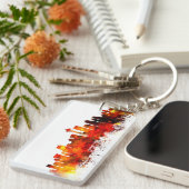 シアトルワシントン州のスカイライン キーホルダー (正面右)