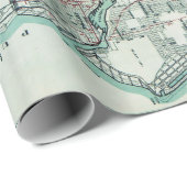 シアトルワシントン州のヴィンテージの地図 ラッピングペーパー (ロールコーナー)