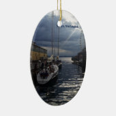 シアトルワシントン州の水辺地帯のピュージェットサウンドのオーナメント セラミックオーナメント (右)