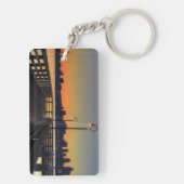 シアトルワシントン州の都心のスカイライン キーホルダー (裏面)